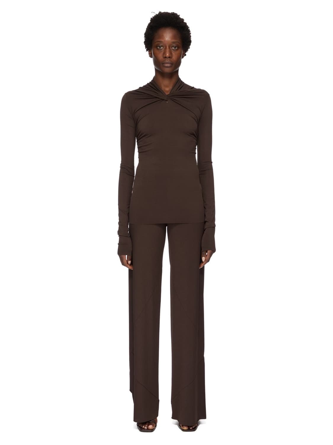 [40,44]릭오웬스 CONCORDIANS 드레이프 탑/브라운 상품이미지6