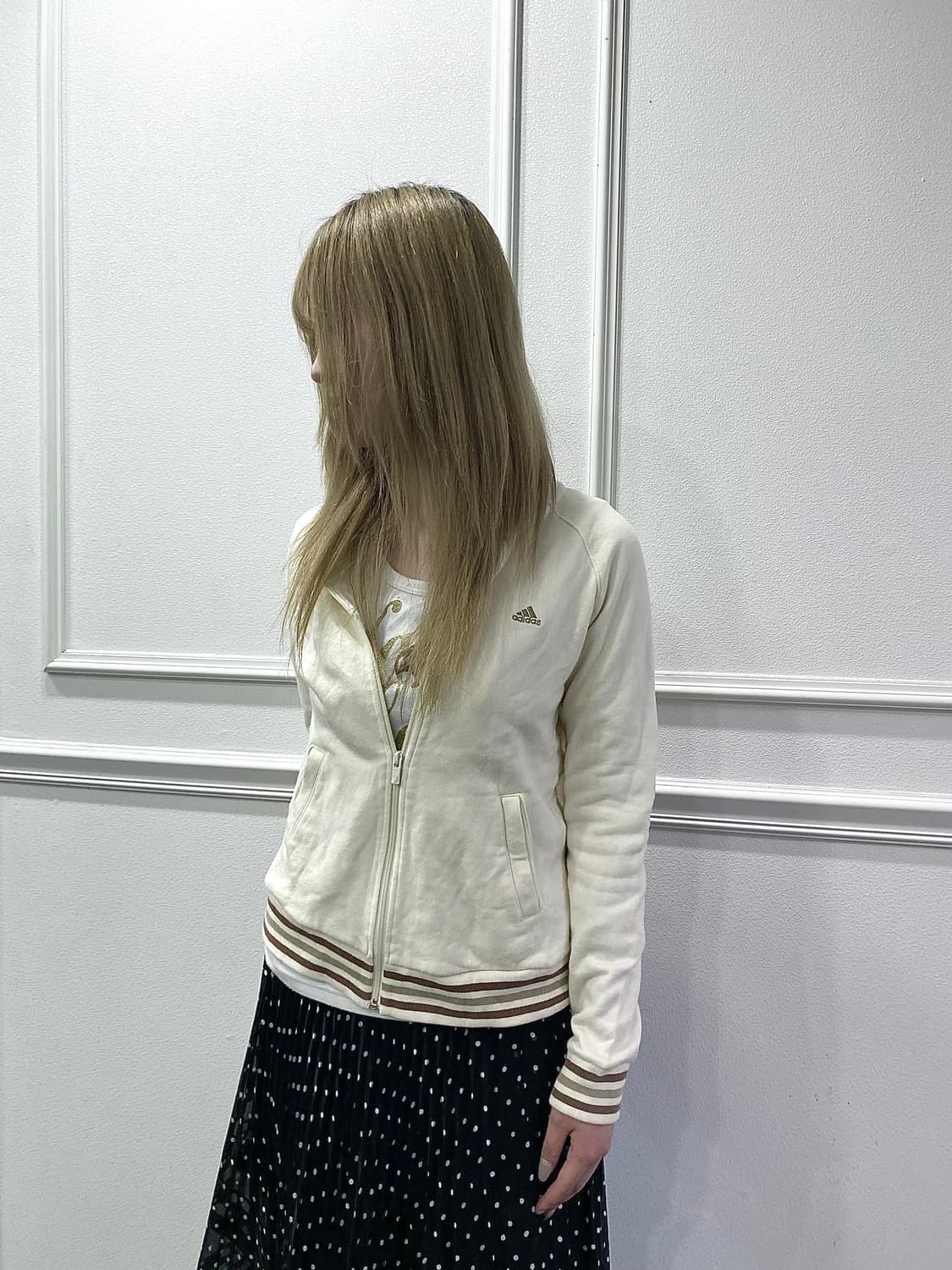 [Adidas]00’s Ivory Slim Fit Zip Up 상품이미지1