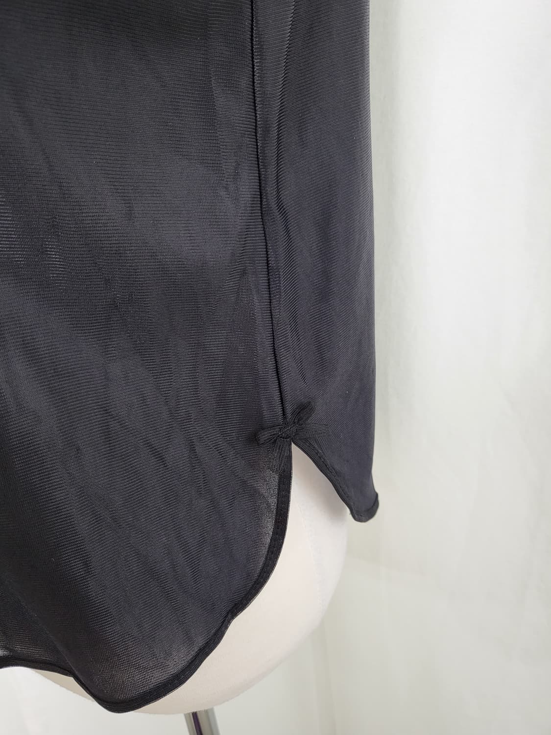 빈티지 미드나잇 블랙 자수 슬립 이너 나시 페어리 상품이미지5