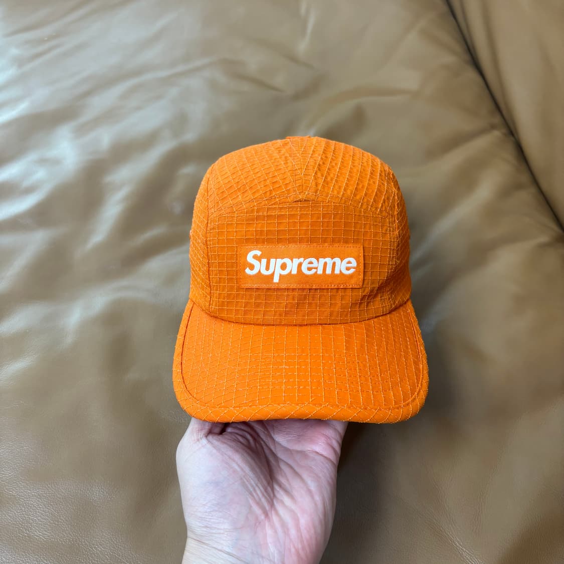 Supreme 슈프림 오렌지 캠프캡 모자 (Ripstop Orange) 상품이미지2