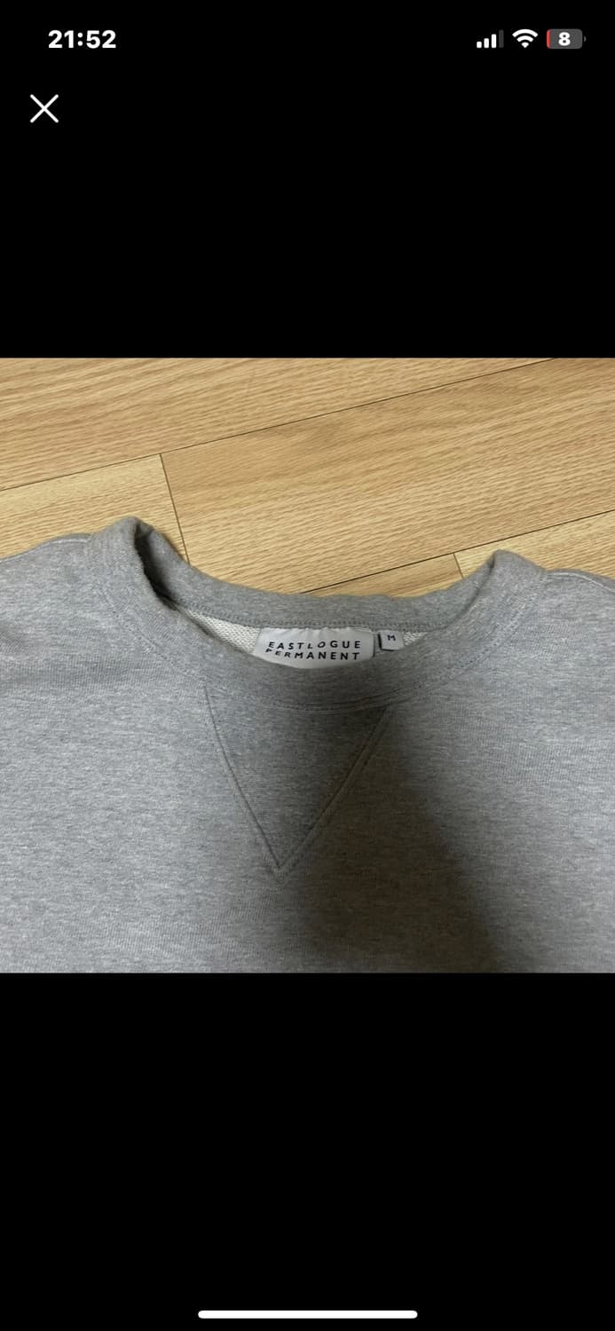 이스트로그 맨투맨 M 회색(그레이),검정(블랙) 상품이미지3