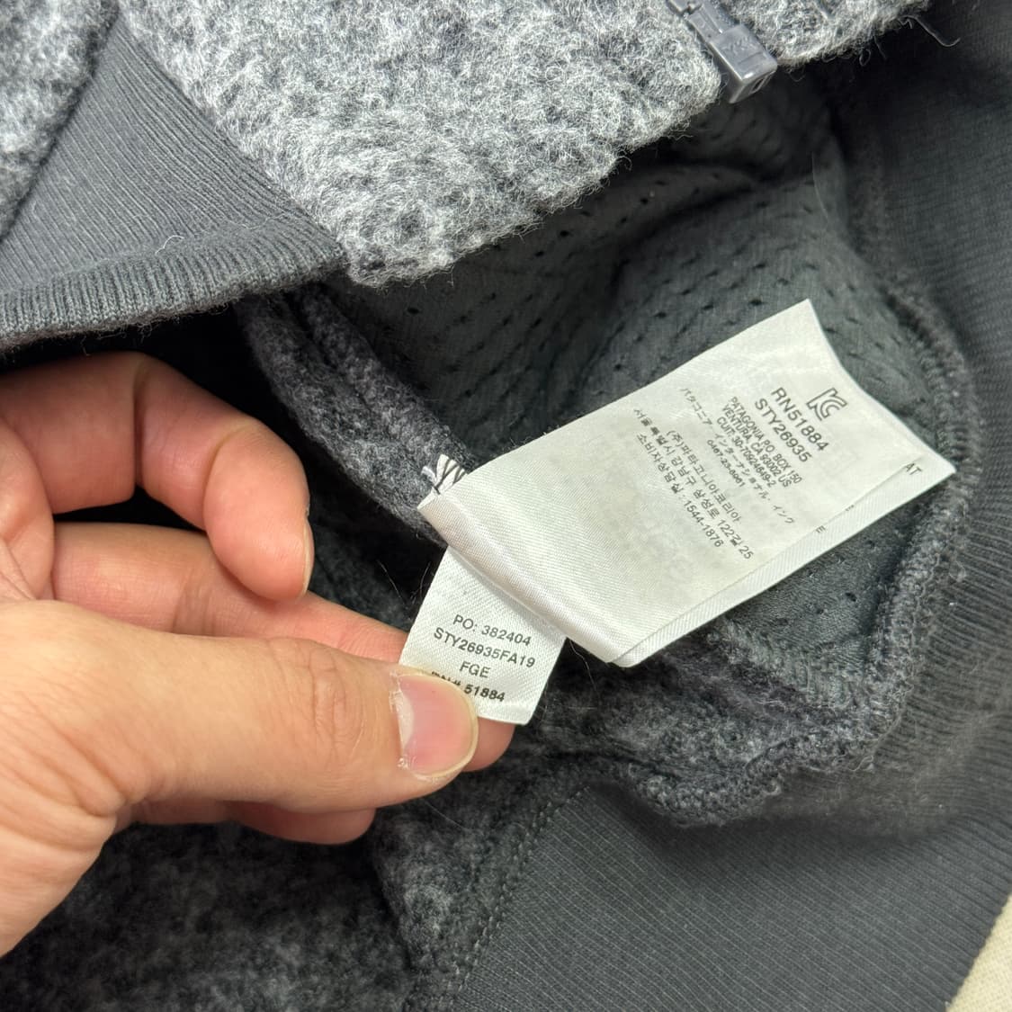  파타고니아 울리스터 차콜 플리스 자켓 M 상품이미지8