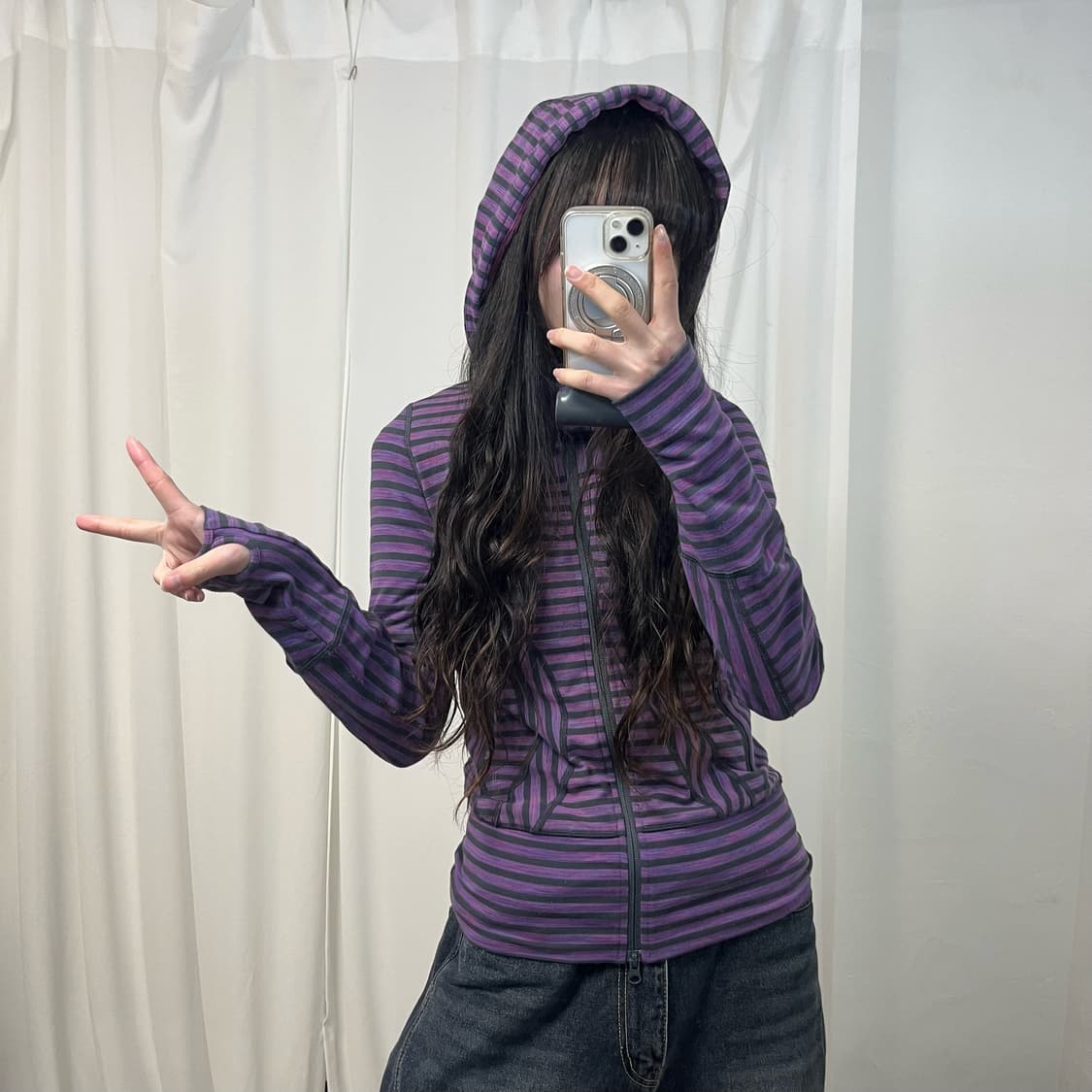 Lululemon Stripe Hood Zip-up 상품이미지2