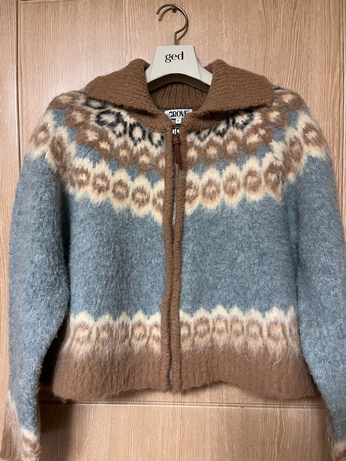 그로브스토어 eldon 니트집업 상품이미지5