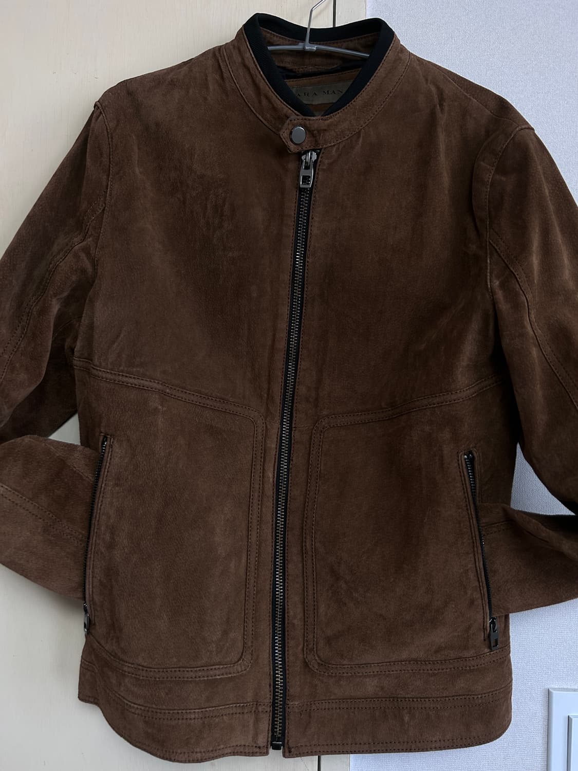 ZARA MAN 스웨이드 (돼지 가죽) 자켓 / 브라운 / 모델 4341 상품이미지2