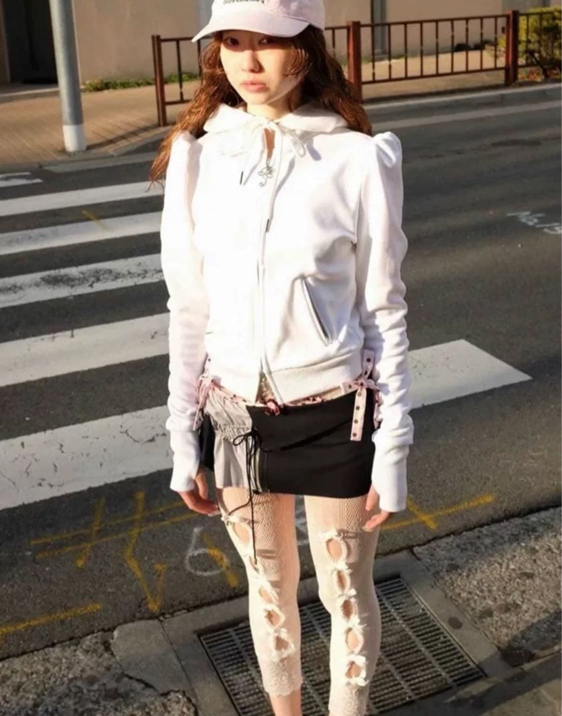 Nodress × Room SERVICE888 화이트 후드집업 Ssize 상품이미지1