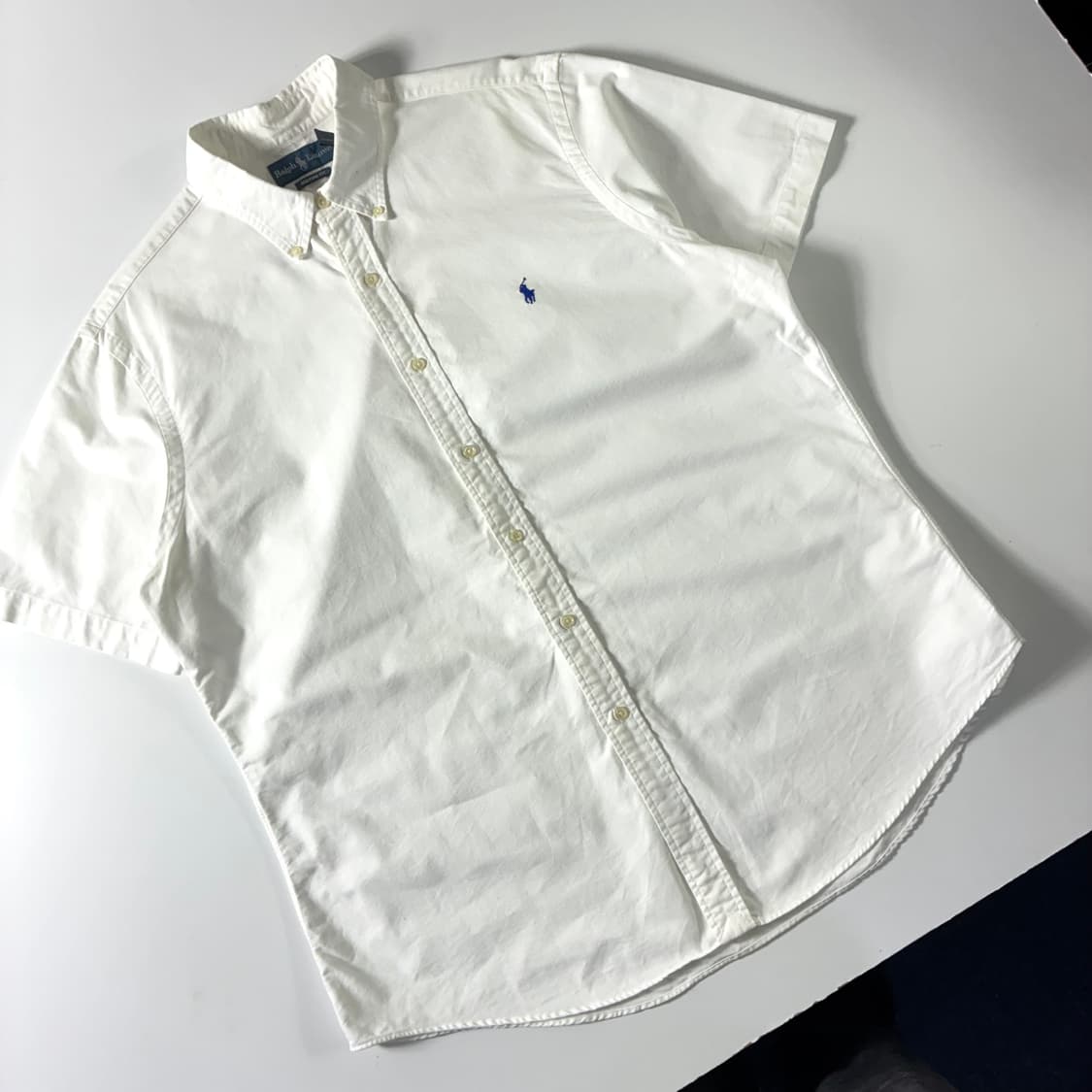 Polo  폴로 랄프로렌 자수 코튼 화이트 반팔 셔츠  상품이미지2