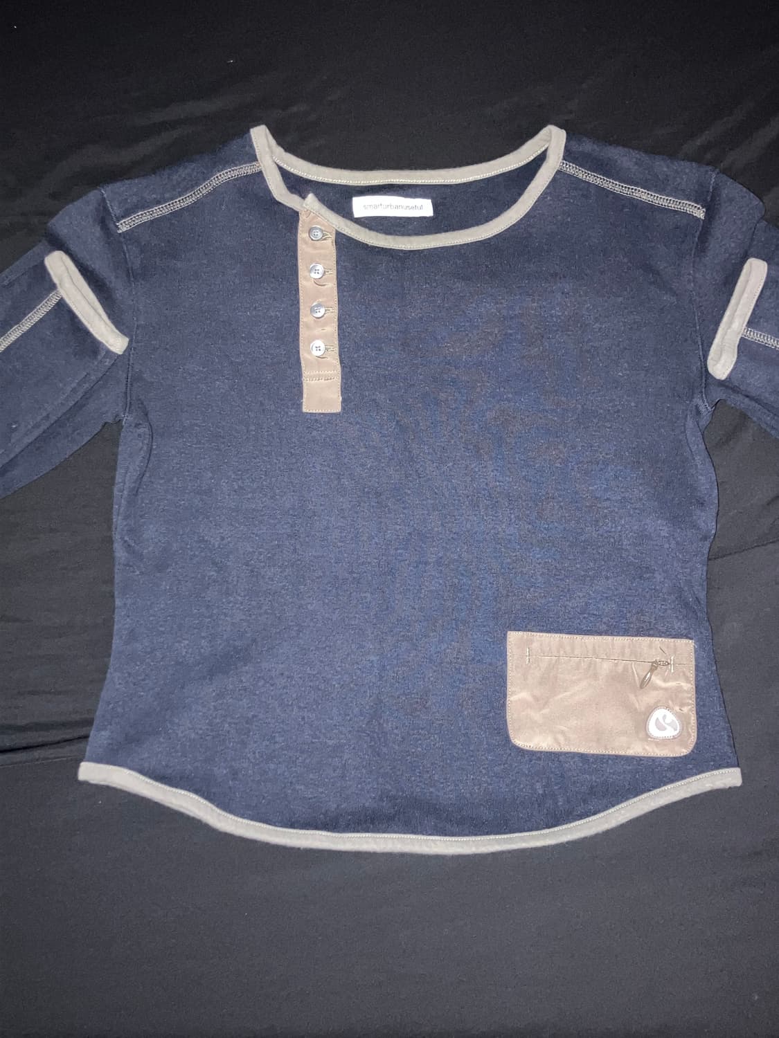 UNBALANCED LONGSLEEVES NAVY 상품이미지2