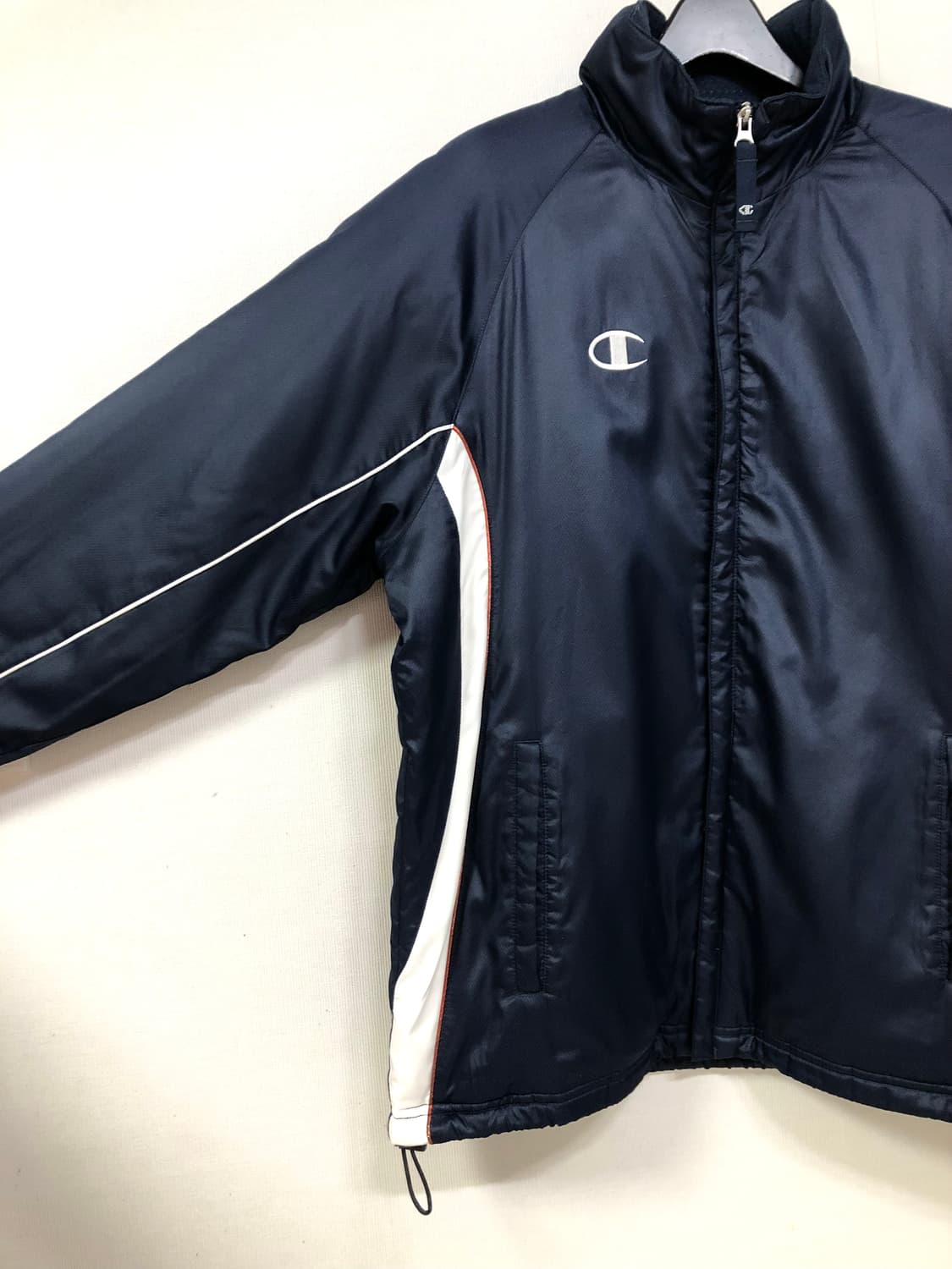 챔피온 오버핏 패딩 플리스 바람막이 자켓 _ 네이비 상품이미지2