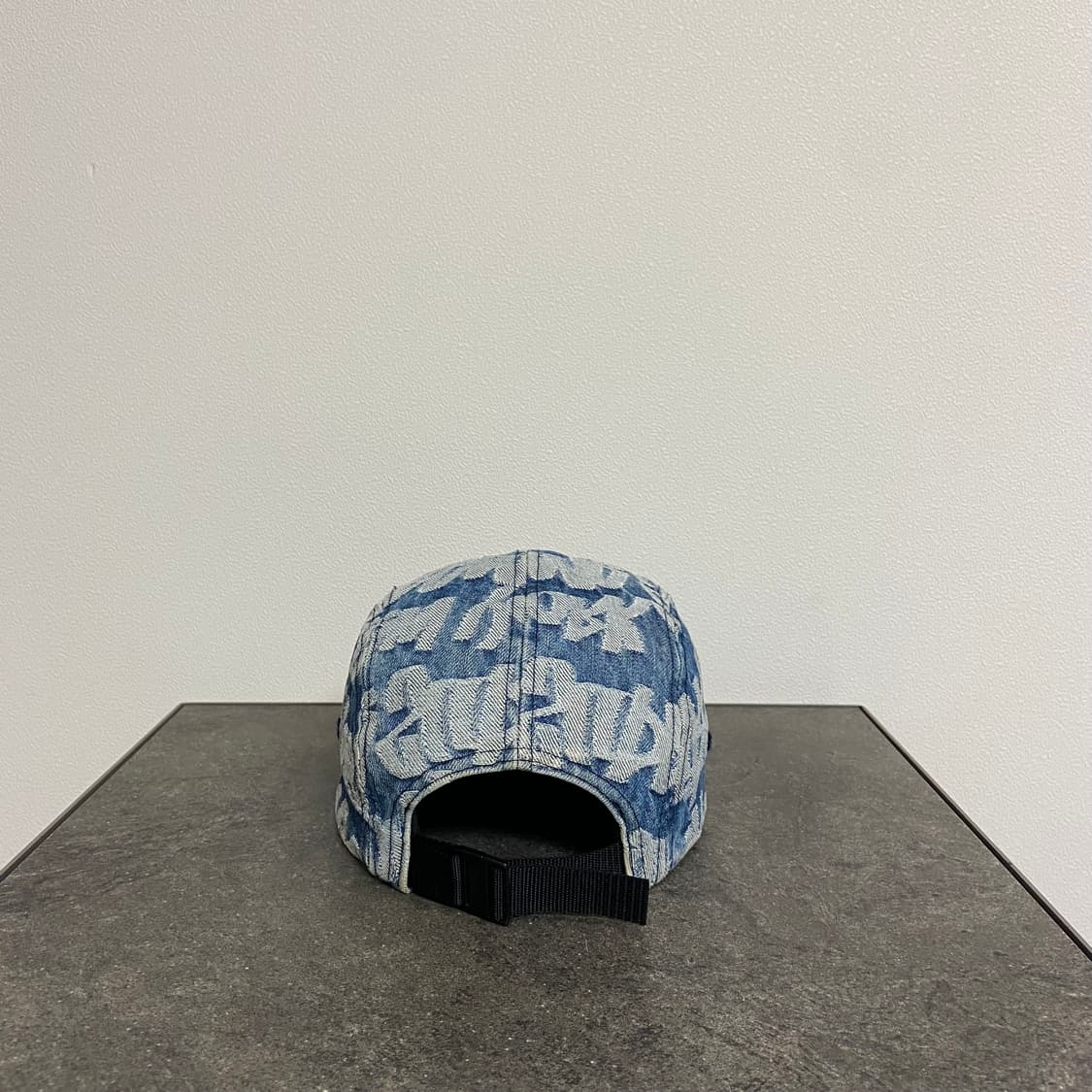 슈프림 워시드 데님 레드 박스로고 캠프캡 모자 상품이미지4