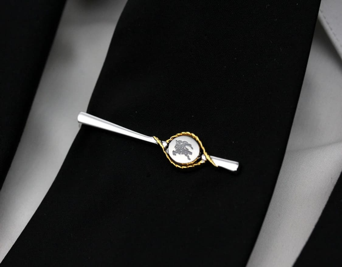 버버리 5.4cm A등급 명품 넥타이핀 커프스 세트 상품이미지9