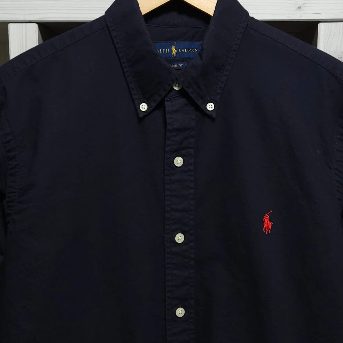 100)POLO 폴로 랄프로렌 클래식핏 버튼다운 셔츠 네이비 상품이미지2