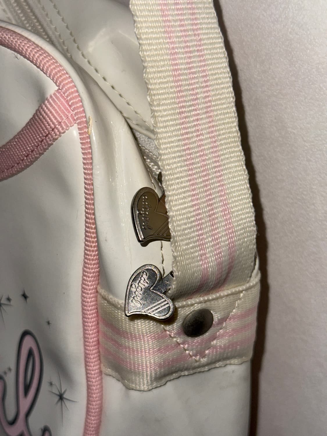 Adidas ‘adigirl’ pink white enamel 크로스백 상품이미지2