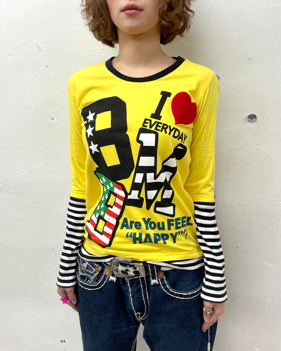 Yellow Bold Stripe Long Sleeve  상품이미지4