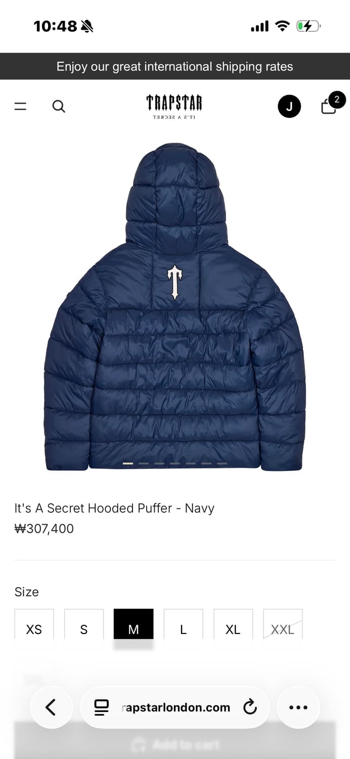 트랩스타 후드 푸퍼 상품이미지6