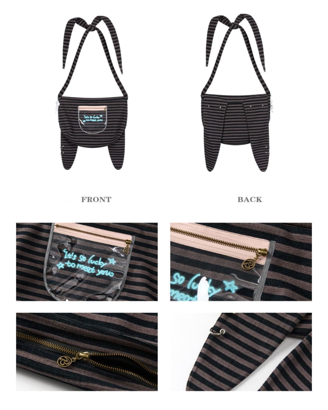 BETWEENAND Y2K Rabbit Cross Bag 비트윈앤드 상품이미지3