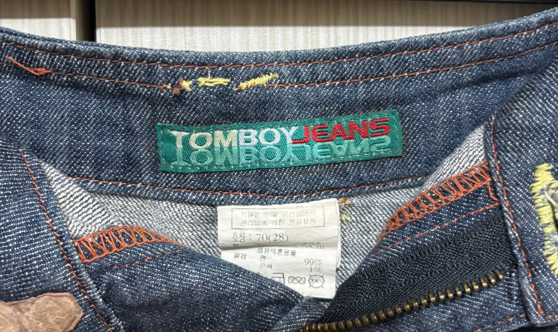 Tomboy Jeans 데님 플리츠 미니 스커트 상품이미지2