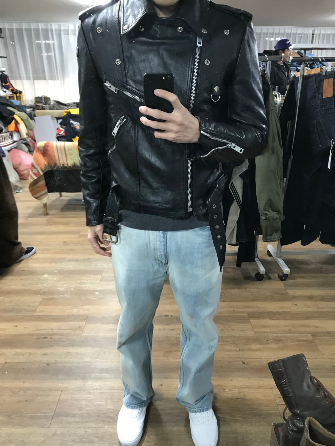 빈티지 레더자켓 상품이미지3