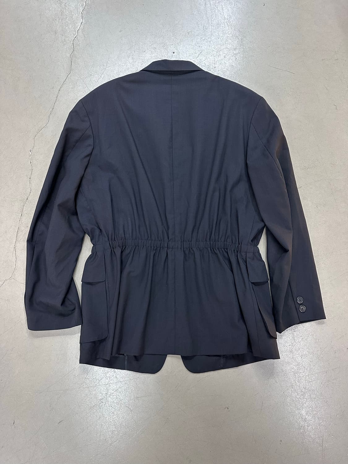 90s Y’s for men Yohji Yamamoto 울 개더 블레이저 상품이미지3