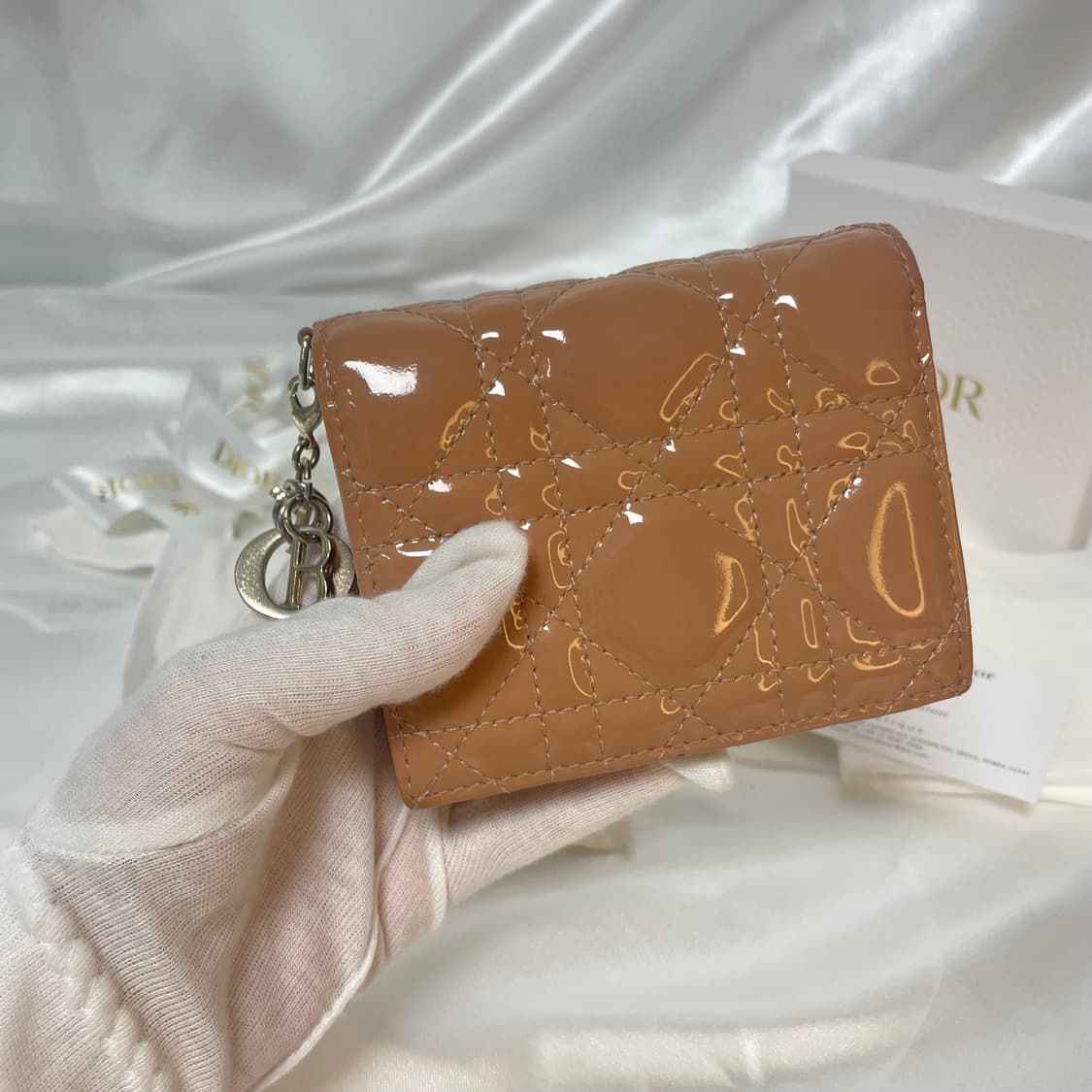 디올 레이디 까나쥬 페이던트 로즈드방 풀세트 지갑 상품이미지6