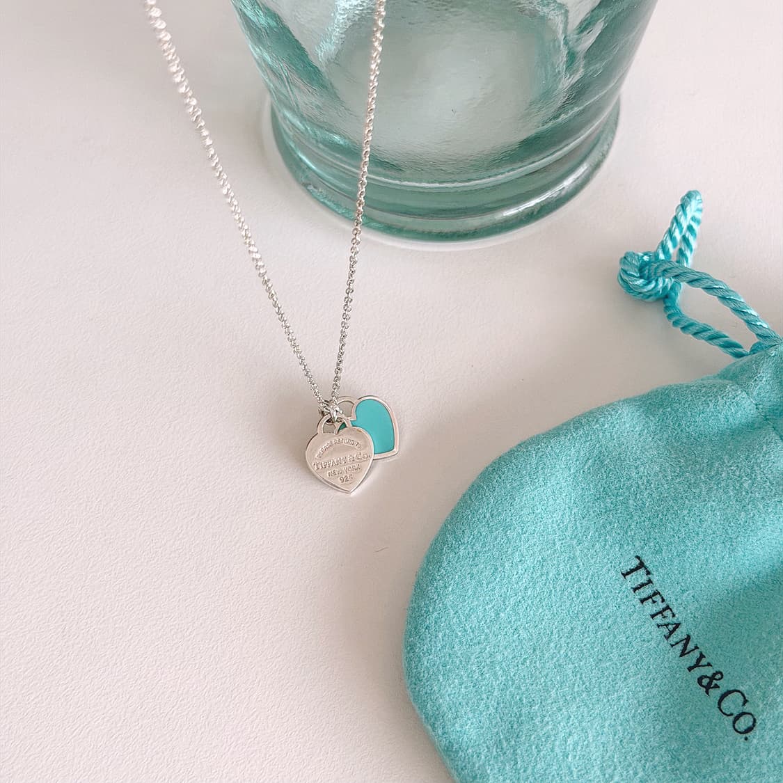 티파니 앤코 더블하트 목걸이  상품이미지6