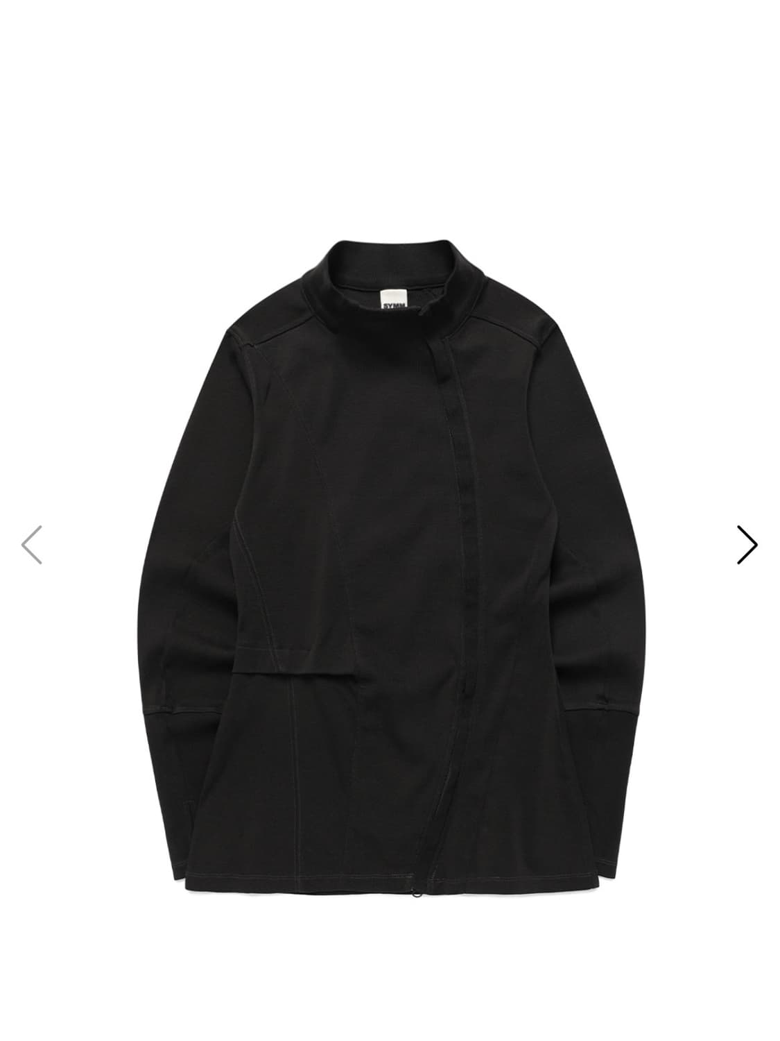 Side Tuck Rib Top (Black) 상품이미지1