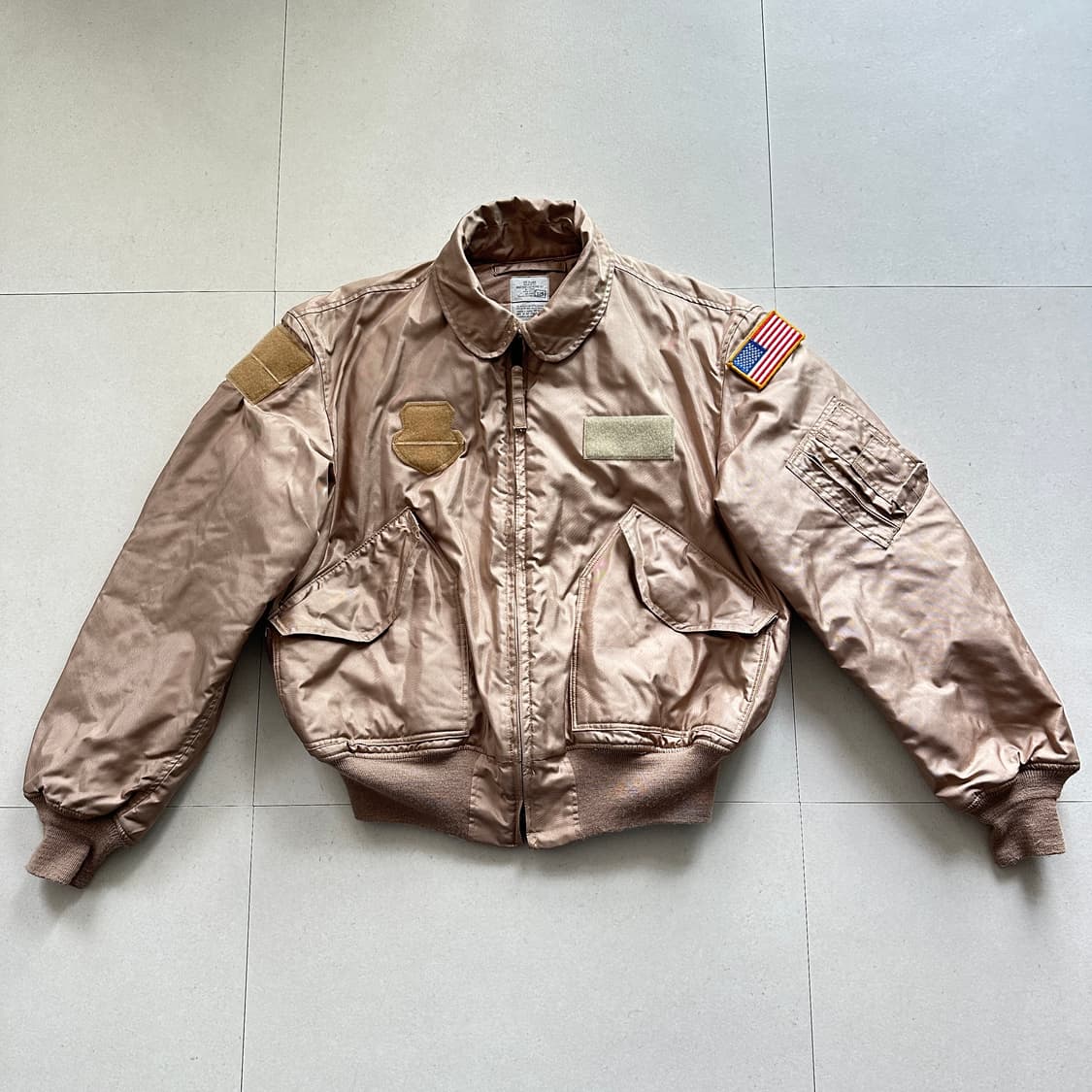  미공군 CWU-45/P 아라미드 사막색 탄(TAN) 항공점퍼 XL 상품이미지1