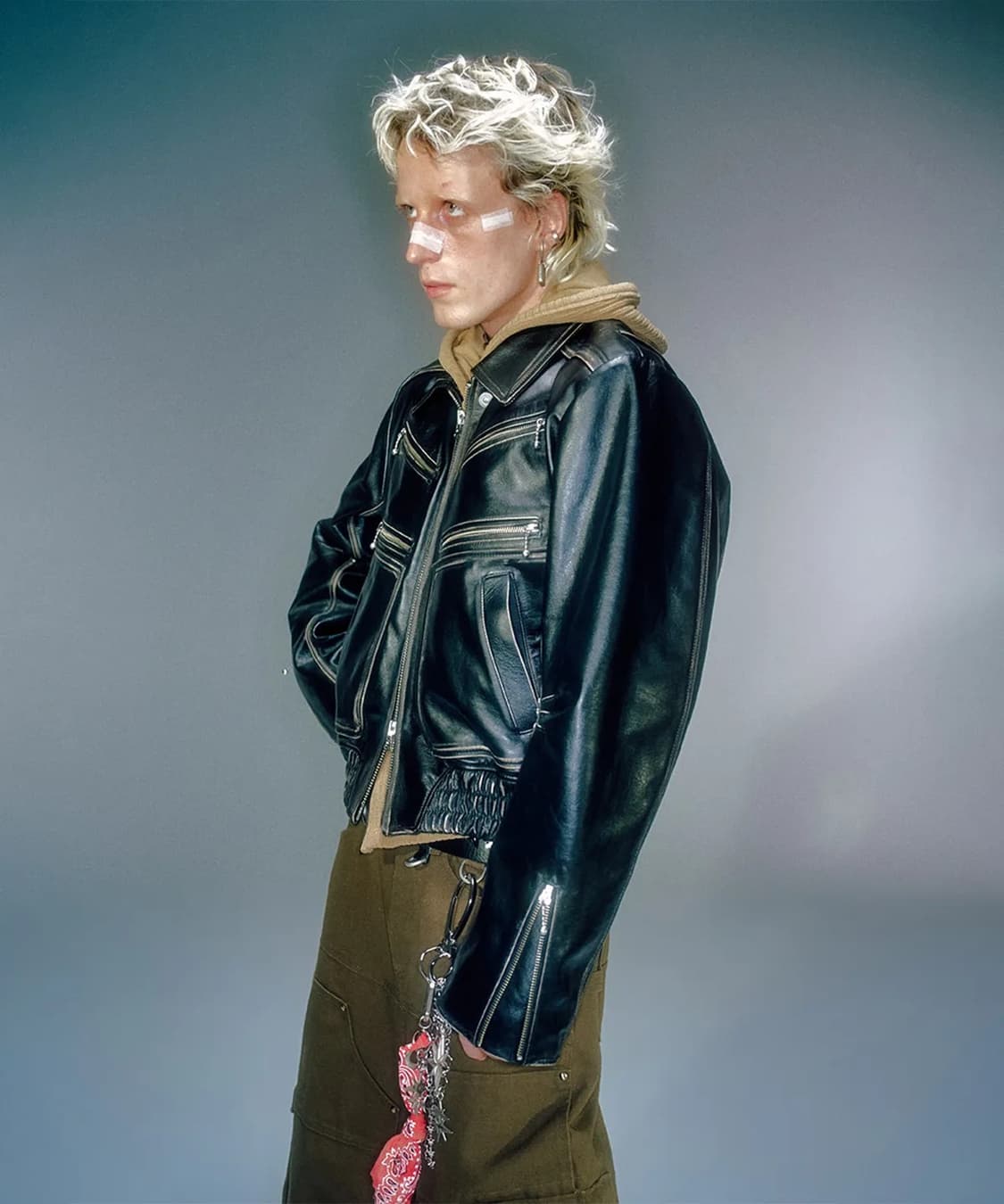 베이컨트아카이브 LEATHER BLOUSON JACKET BLACK(L) 상품이미지2