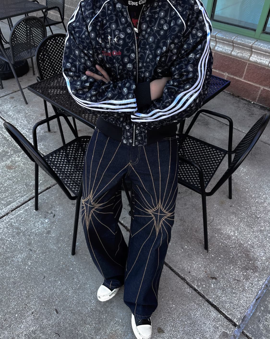 아디다스 x 떠그 클럽 슈퍼스타 자켓 블랙 화이트 M/L/XL 상품이미지3