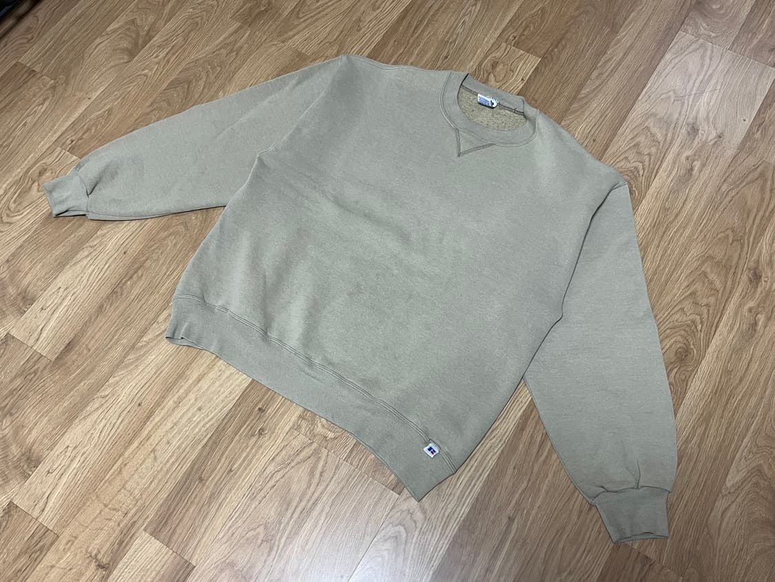 90s 빈티지 러셀 스웻셔츠 탄 L made in usa 상품이미지1