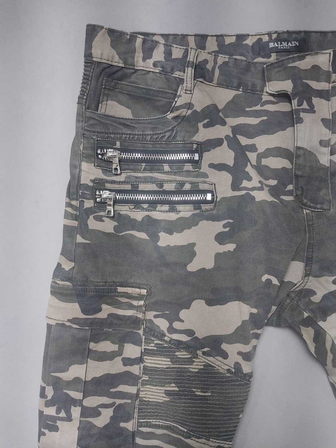 [40] 발망 밀리터리 카모플라쥬 바이커 카고 팬츠 상품이미지2