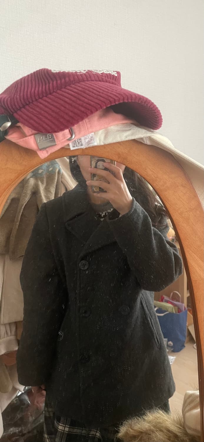 모리걸 빈티지 무채색 도쿄모리 숏코트🩶🖤 상품이미지7