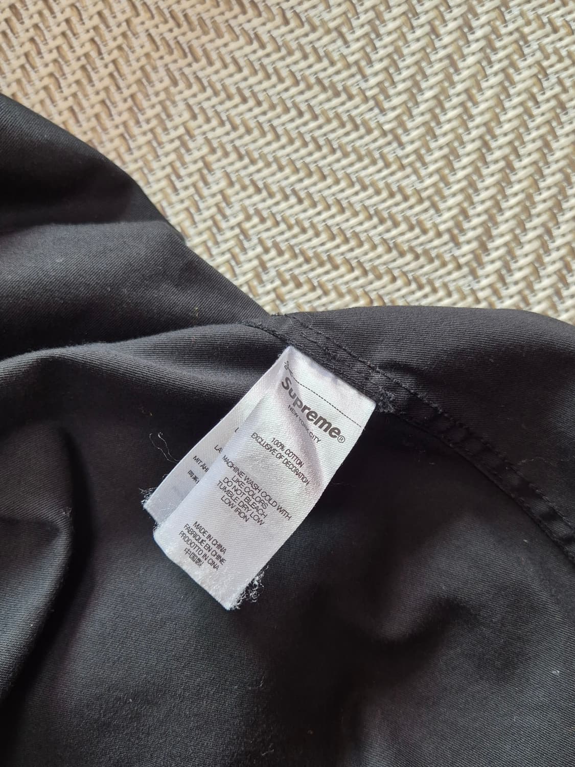 슈프림  Supreme 스몰 박스 셔츠 블랙 (24FW, M사이즈) 상품이미지5