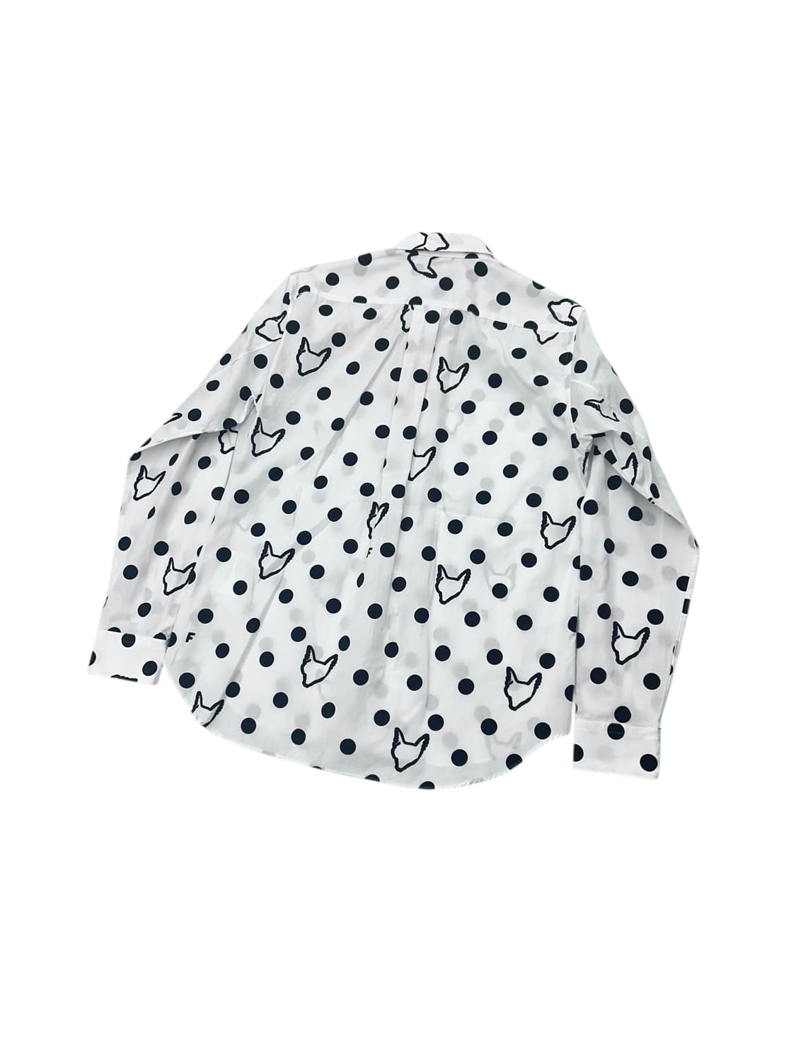 블랙 꼼데가르송 폴카 도트 셔츠 상품이미지5