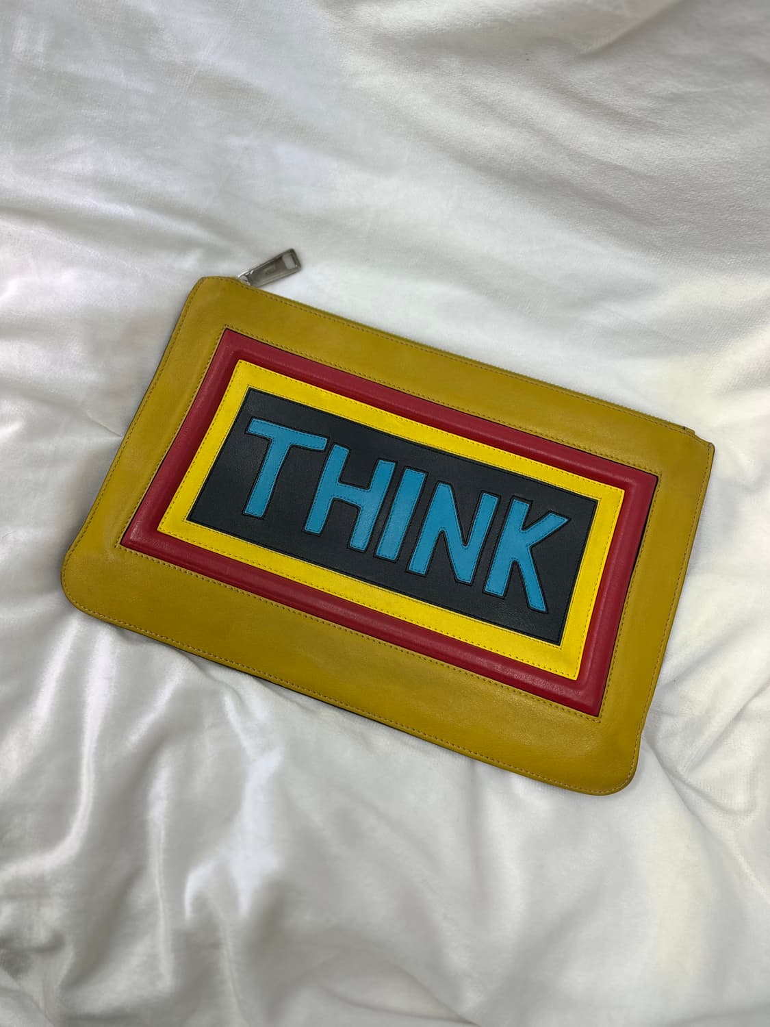 (OS)펜디 THINK 로고 레더 클러치백 상품이미지1