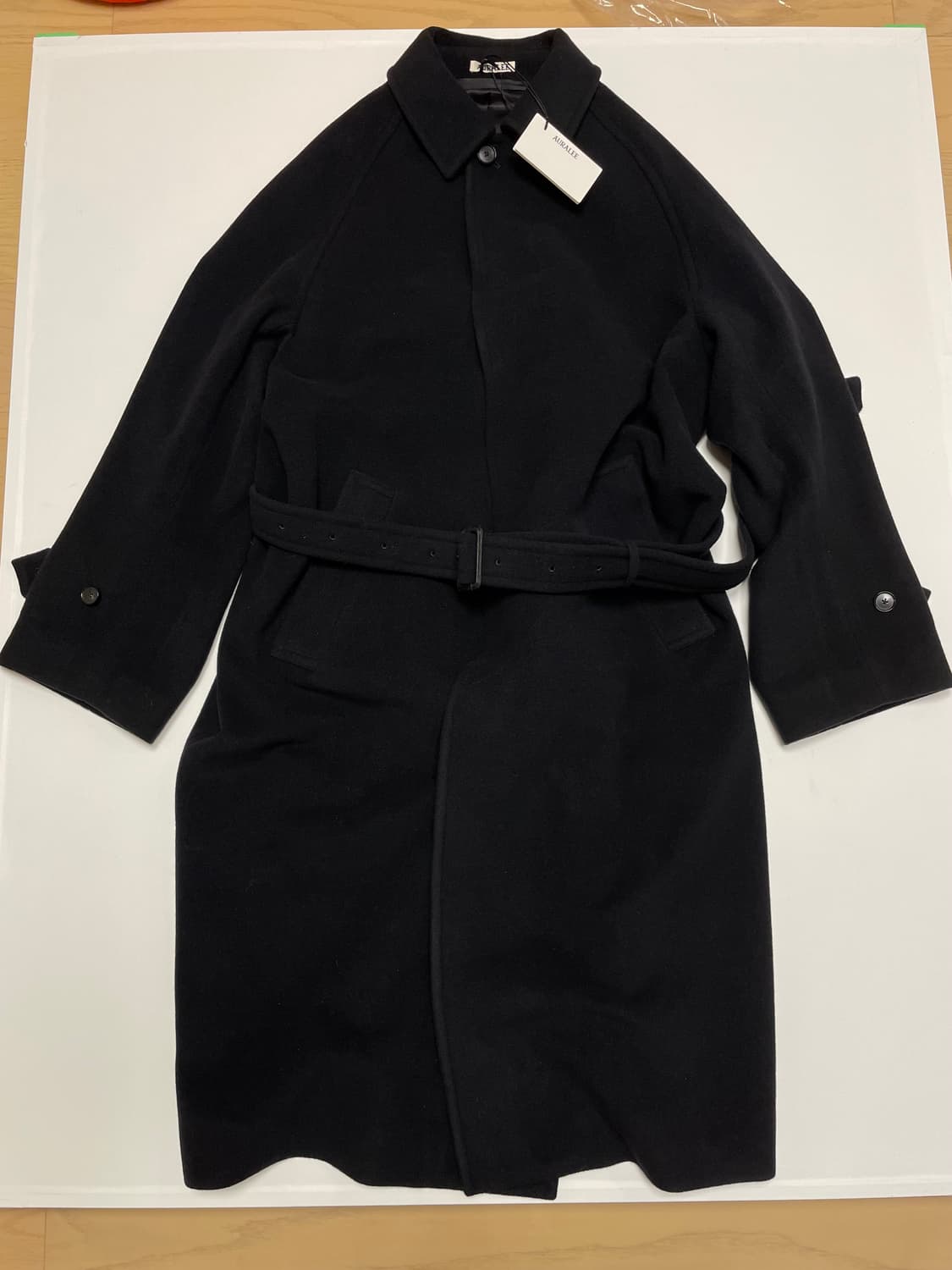 오라리 25FW 모저코트 블랙 3사이즈 새상품 판매 상품이미지1