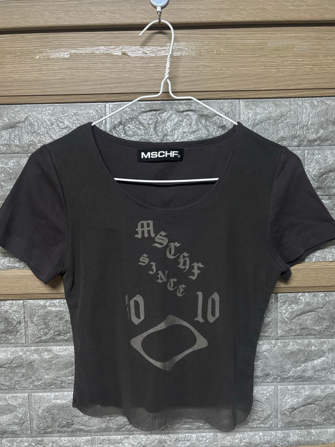 미스치프 반팔 카키 상품이미지1