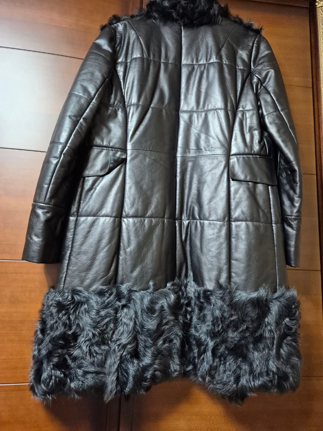 백화점 양털 양가죽 코트 상품이미지2