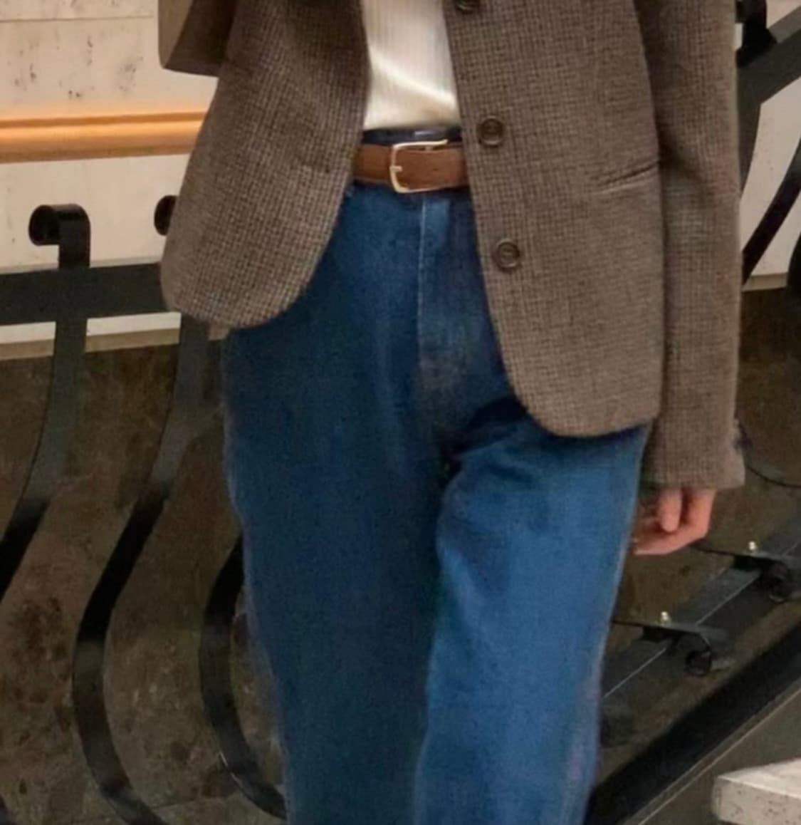 스티치 벨트(브라운) 상품이미지3