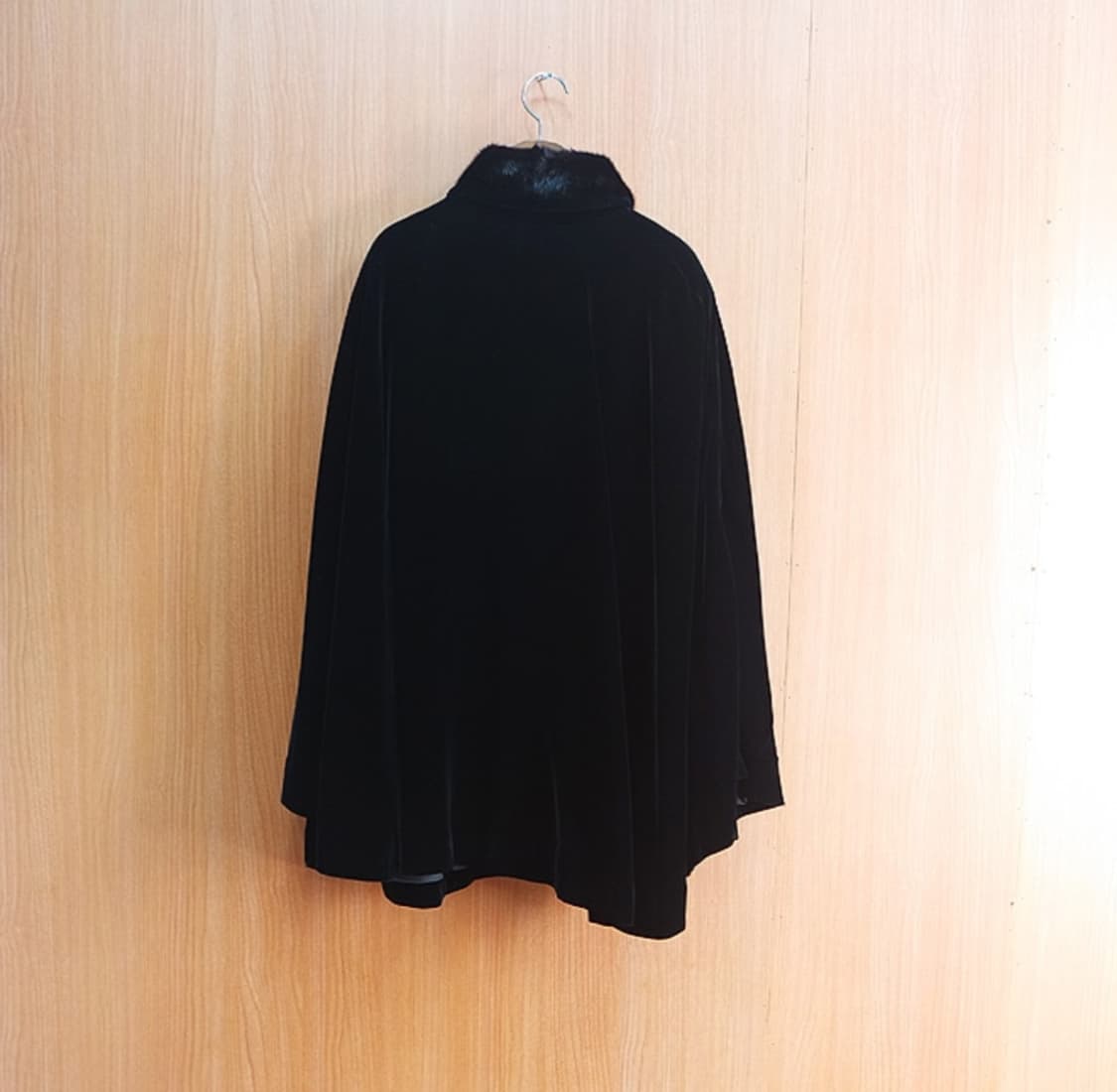 90's Racess  리얼 밍크 믹스 벨벳 판초 망토 상품이미지5