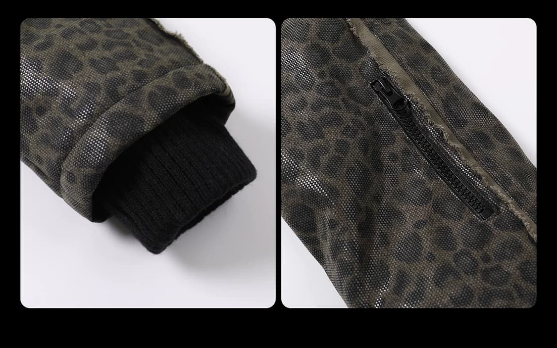 Leopard Glossy Hooded Jacket  상품이미지8