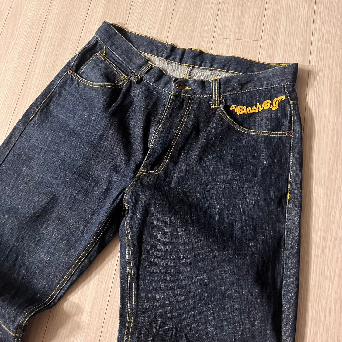 Black stich work denim 32 상품이미지2