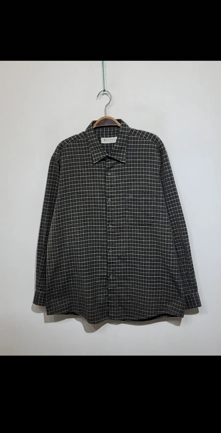 (105) 발망 체크남방 포켓 로고 셔츠 국내판 캐주얼  상품이미지1