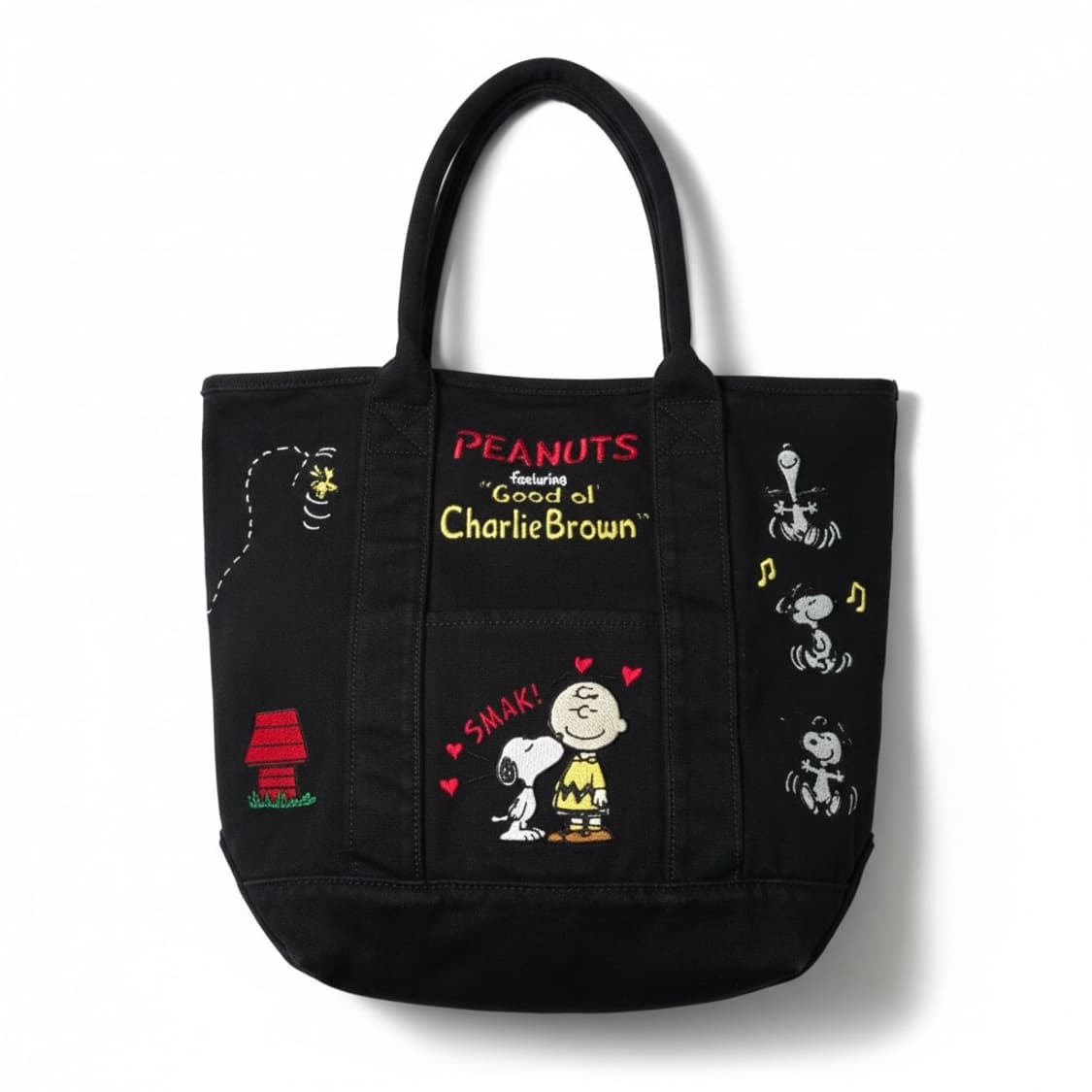 Peanuts 피너츠 찰리브라운 자수 토트백 (키치) 상품이미지1