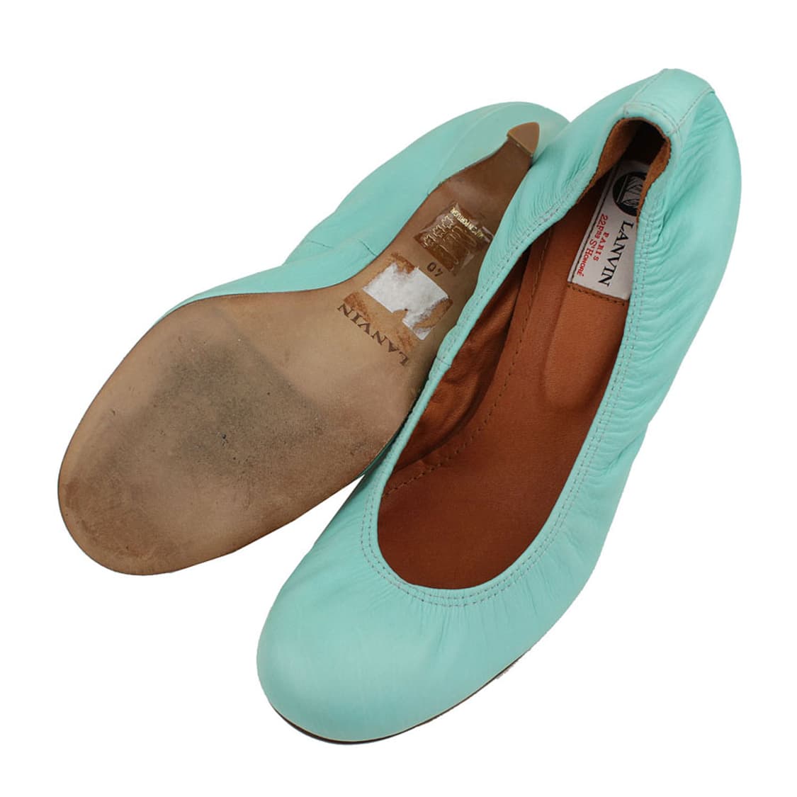 랑방 에메랄드그린 밴딩 펌프스 40 상품이미지4