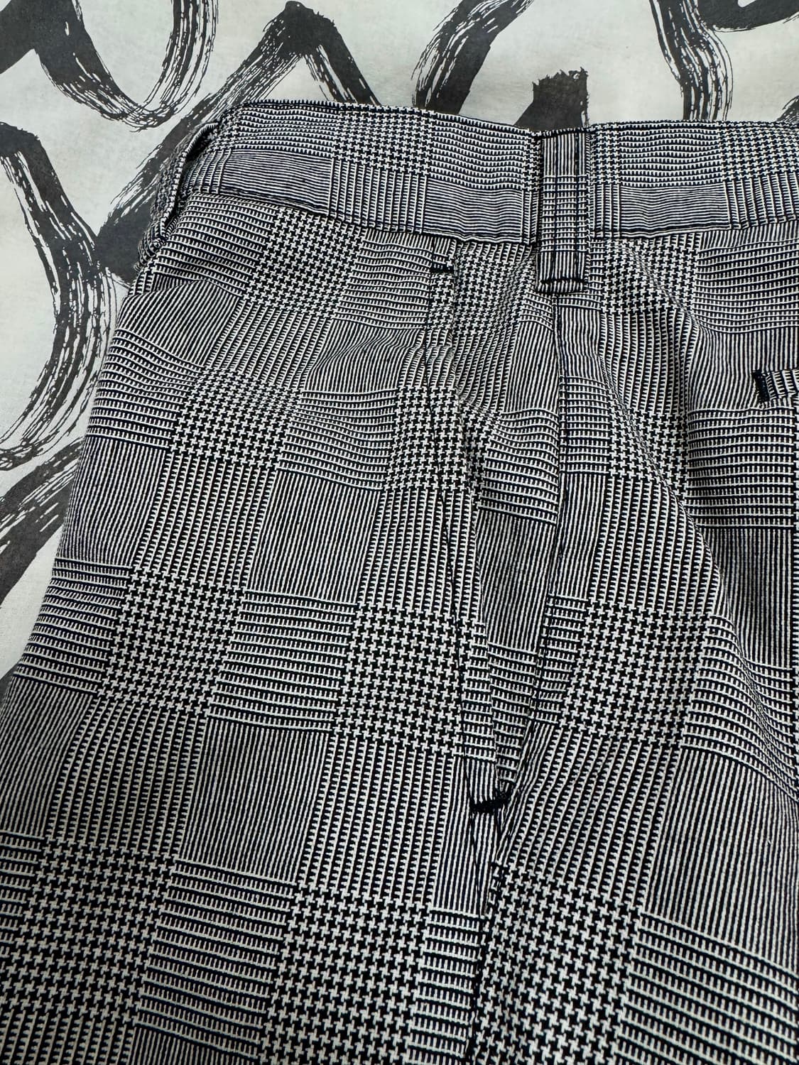 [신품급] 일본 정글스톰 하운드투쓰 체크 코튼 100% 팬츠 / 84 ( 상품이미지9