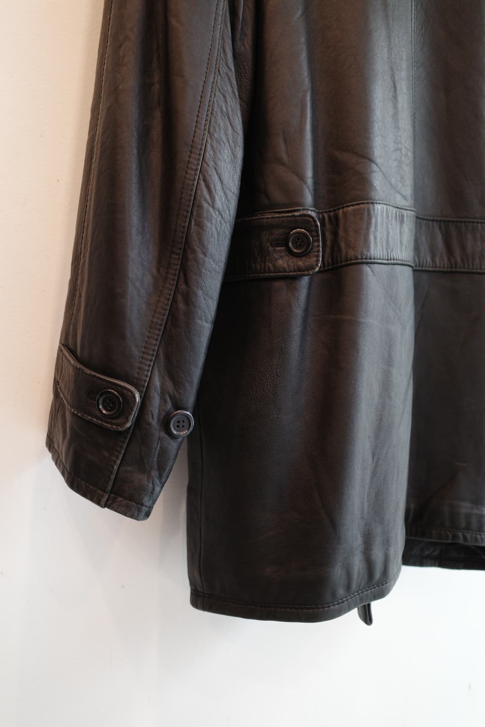 Japan brand  양가죽 더블 코트 상품이미지8