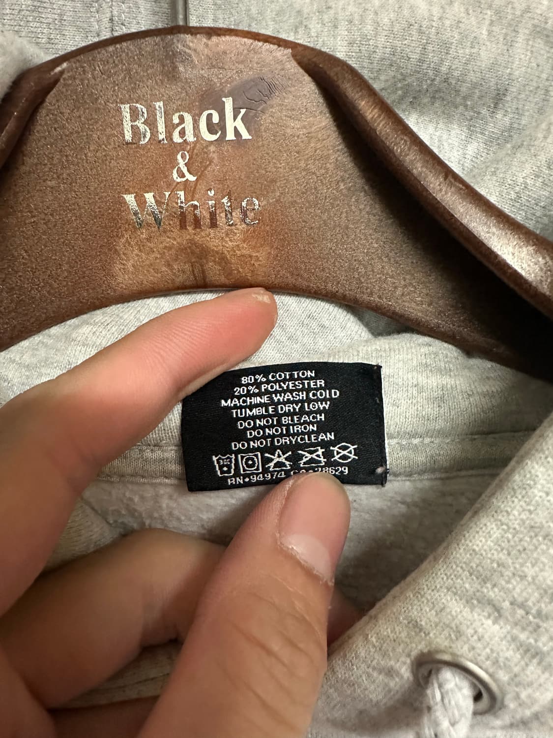 스투시 Stussy 회색 후드티 S(90-95) 상품이미지4