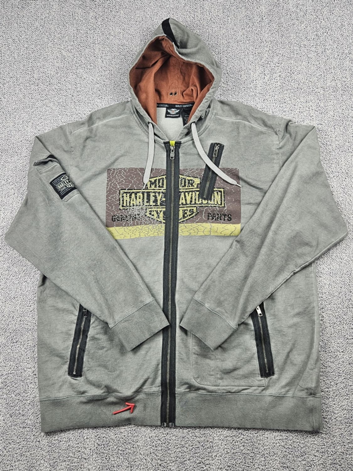 할리데이비슨 포켓 유틸리티 스웻 후드집업 ( 2XL ) / 10244 상품이미지2