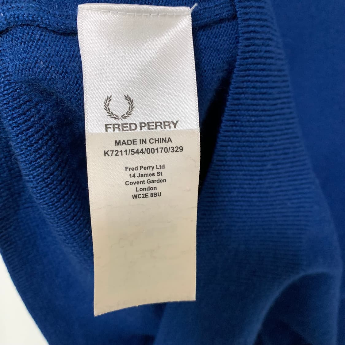 프레드페리 네이비 블루 빈티지 니트 M  상품이미지3
